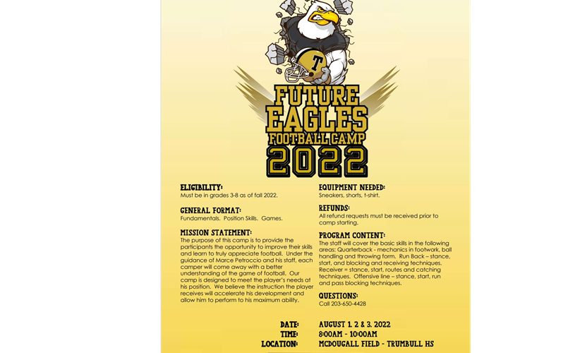 Future Eagles Camp Aug 1-3!